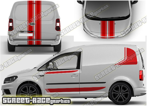 VW Caddy full stripes 010