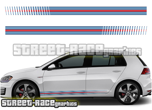 VW Golf Martini racing stripes 002