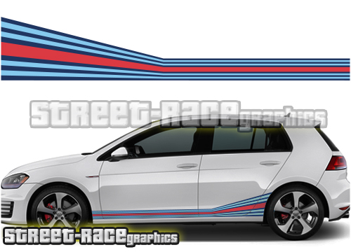 VW Golf Martini racing stripes 004