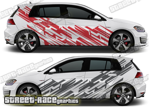 VW Golf rally / racing decals 010