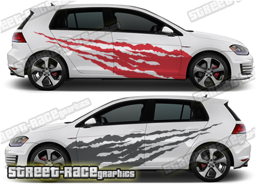 VW Golf rally / racing decals 011
