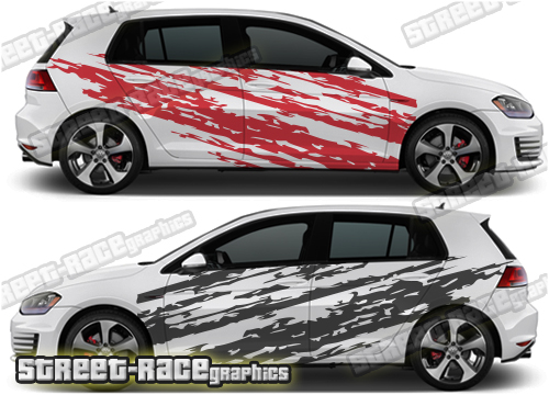 VW Golf rally / racing decals 012