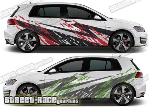 VW Golf rally / racing decals 013