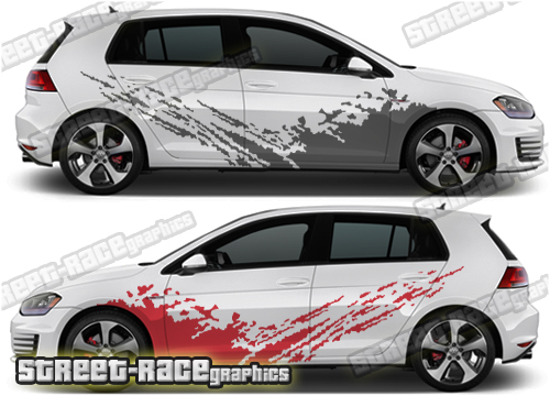 VW Golf rally / racing decals 017