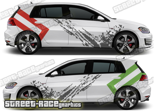 VW Golf rally / racing decals 019