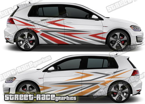 VW Golf rally / racing decals 020