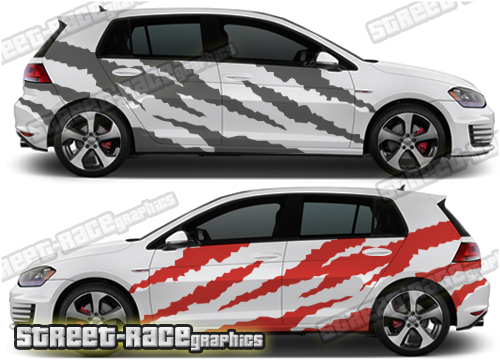 VW Golf rally / racing decals 022