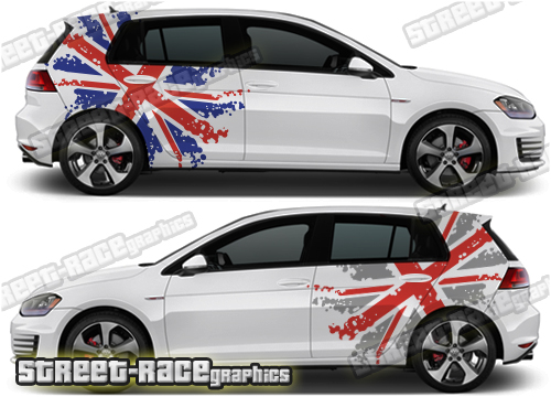 VW Golf rally / racing decals 023