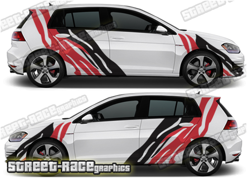 VW Golf rally / racing decals 024