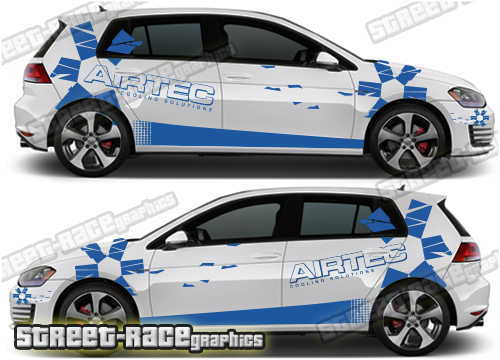 VW Golf rally / racing decals 025