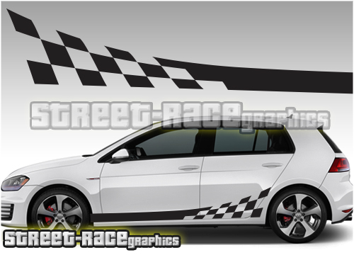 Volkswagen side racing stripes 001