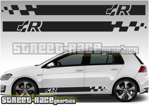 Volkswagen side racing stripes 002
