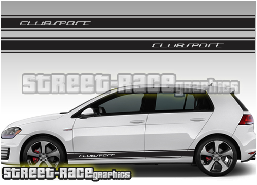 Volkswagen side racing stripes 007 - Clubsport