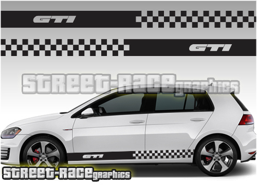 Volkswagen side racing stripes 009