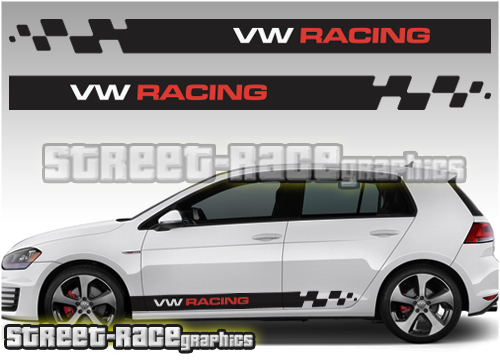Volkswagen side racing stripes 010