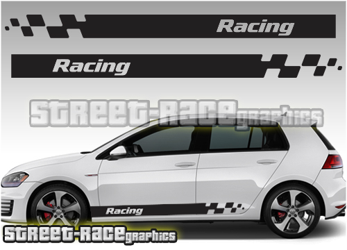 Volkswagen side racing stripes 011