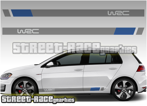 Volkswagen side racing stripes 014 - WRC