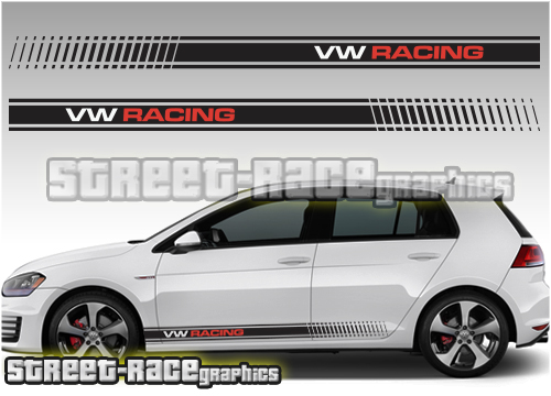 Volkswagen side racing stripes 020
