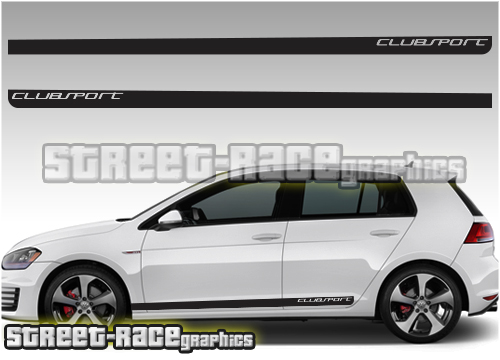 VolkswagenGolf Clubsport racing stripes 024