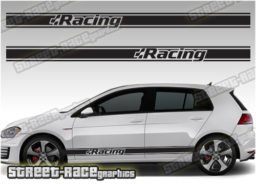 VW Golf racing stripes 025