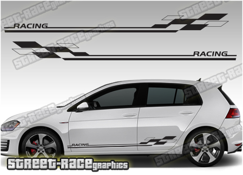 VW Golf racing stripes 026