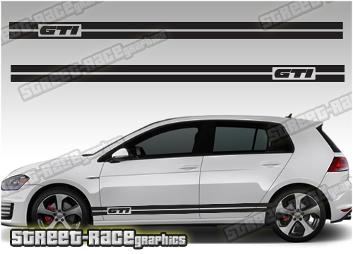 VW Golf racing stripes 028