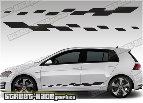 VW Golf racing stripes 029