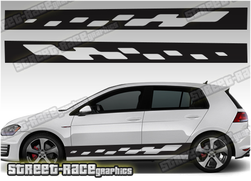 VW Golf racing stripes 030