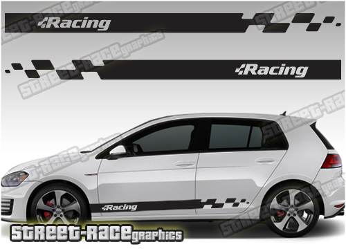 VW Golf racing stripes 031