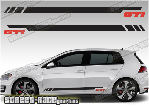 VW Golf racing stripes 033