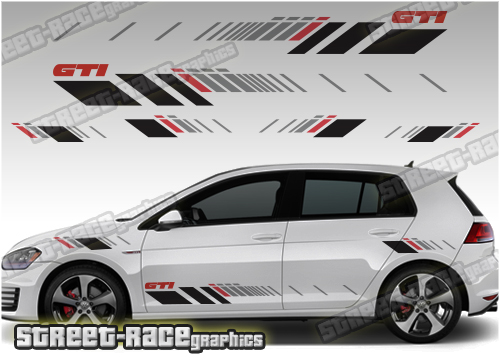 VW Golf racing stripes 038