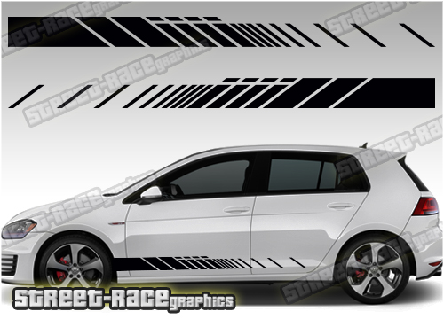 VW Golf racing stripes 042