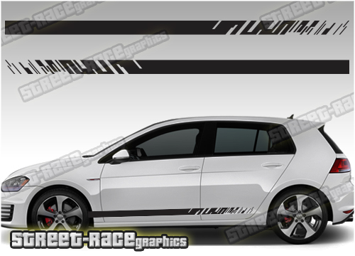 VW Golf racing stripes 045