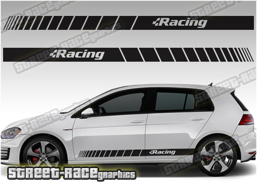 VW Golf racing stripes 047