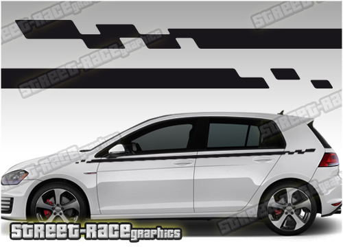 VW Golf racing stripes 050