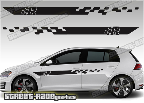 VW Golf racing stripes 051