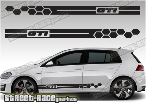 VW Golf racing stripes 052