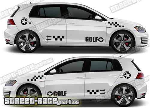 VW Golf stickers 069