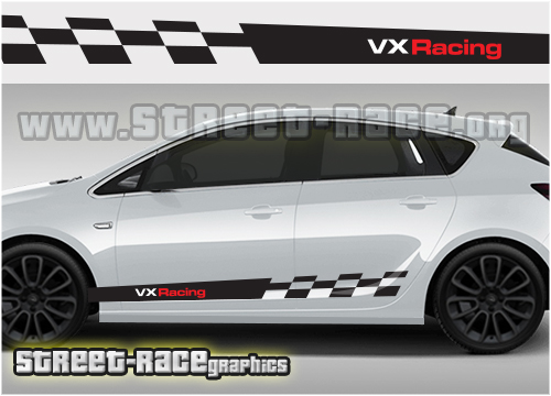 Vauxhall Opel racing stripes 004 - VXR