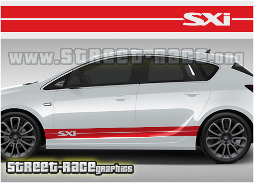 Vauxhall Opel racing stripes 011 - SXi