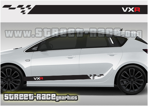 Vauxhall Opel racing stripes 018 - VXR
