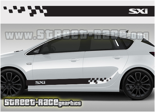 Vauxhall Opel racing stripes 019 - SXi