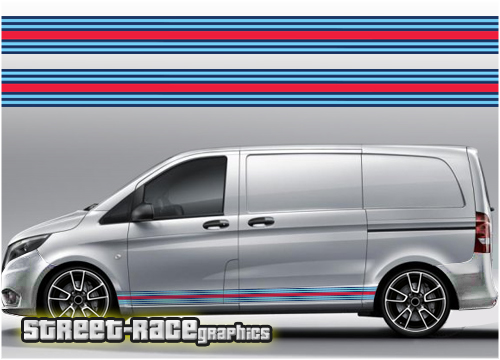 Mercedes Vito Martini racing stripes 001