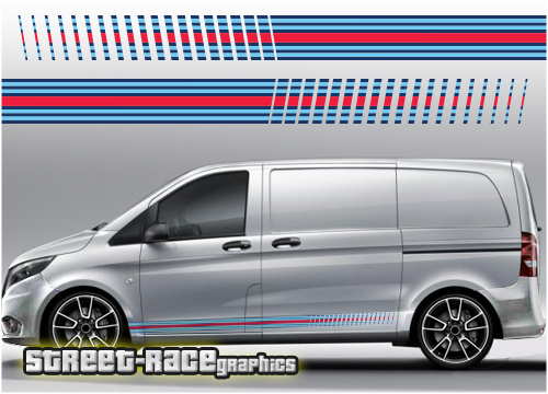 Mercedes Vito Martini racing stripes 002