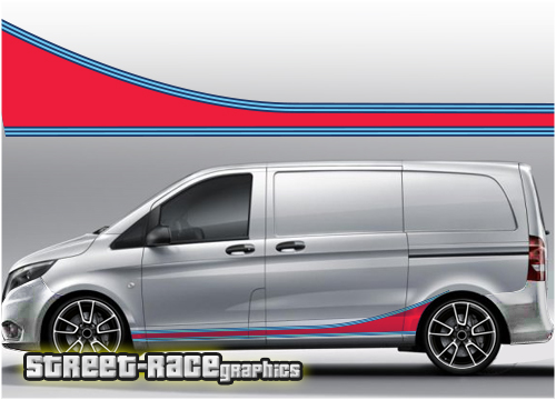 Mercedes Vito Martini racing stripes 003