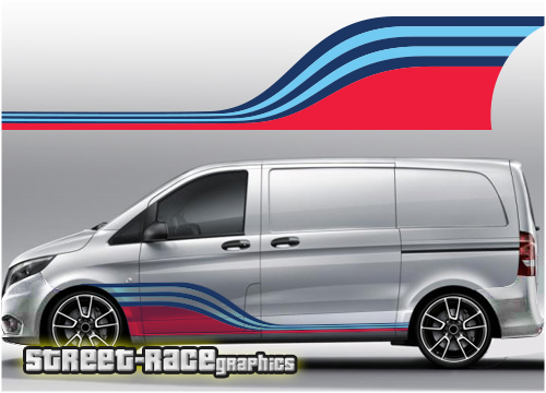 Mercedes Vito Martini racing stripes 005