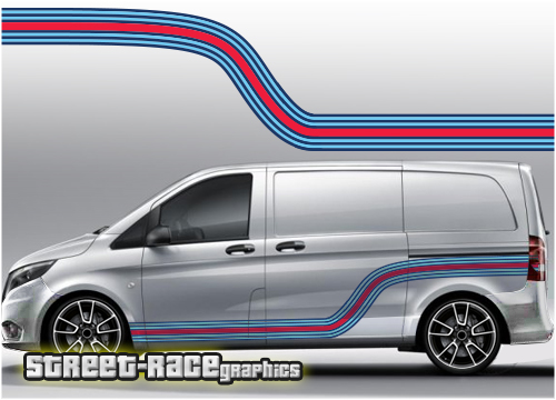Mercedes Vito Martini racing stripes 006