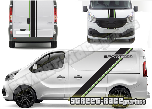 Fiat Talento van FULL racing stripes 002