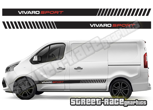 Vauxhall / Opel Vivaro side racing stripes 026