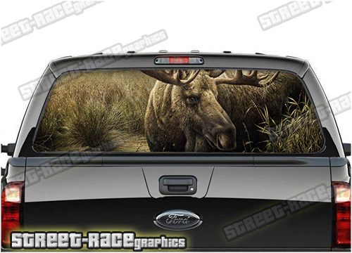 1105 - Rear window perforated graphic - Moose